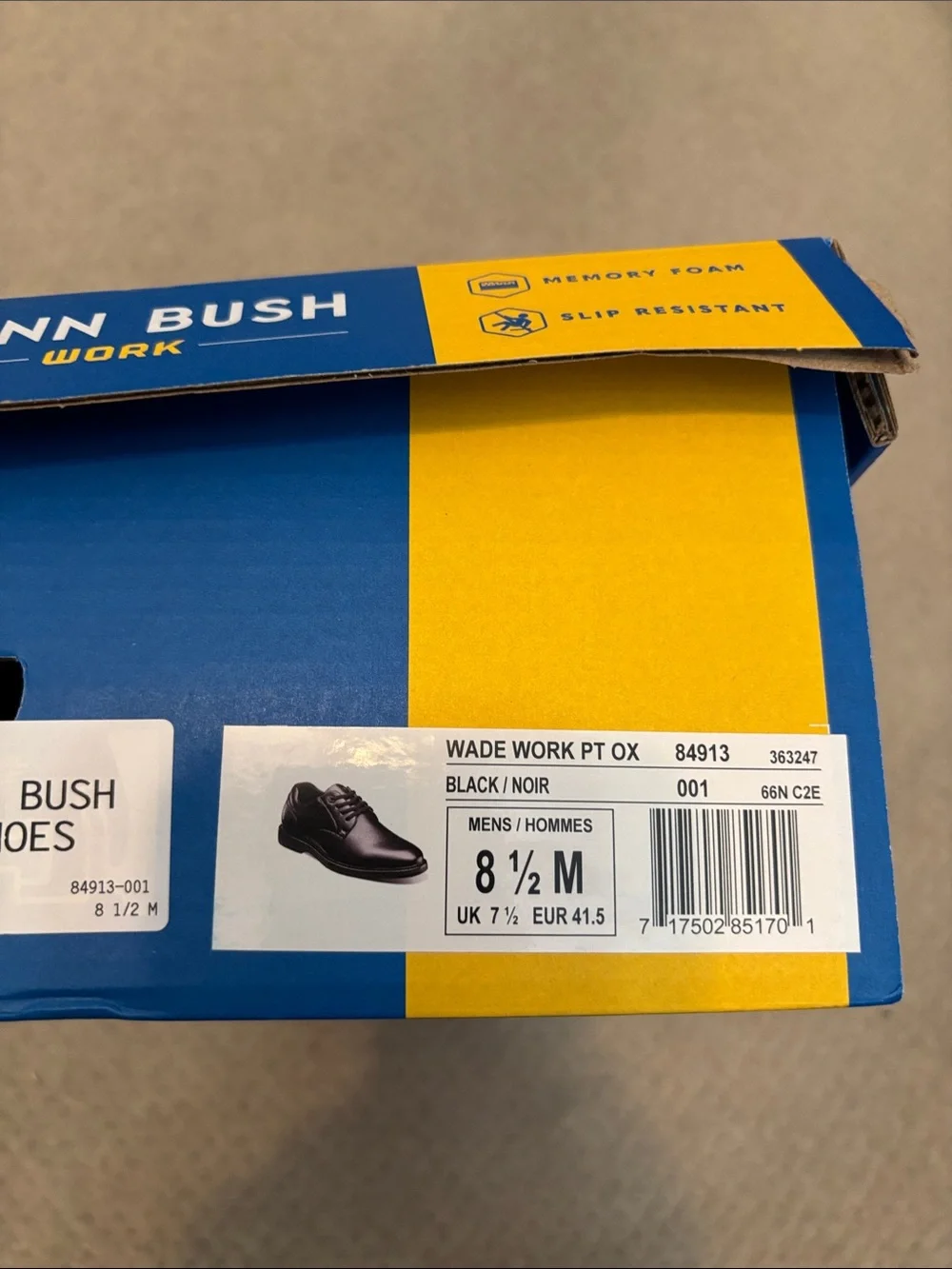 Nunn Bush Black Leather Shoes
